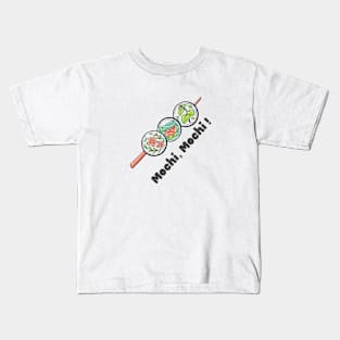 Mochi Tea Kawaii Vintage Japan Katakana Kids T-Shirt